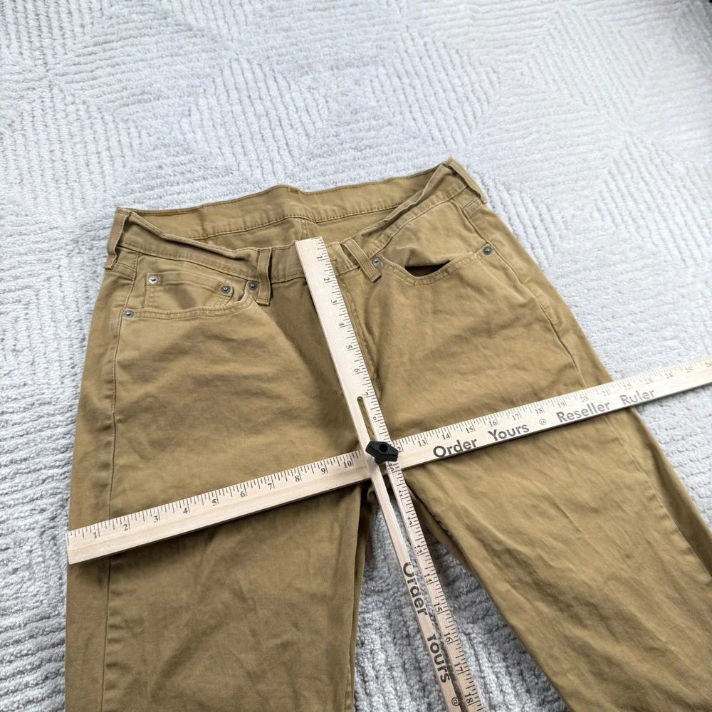 Levis 514 Straight Fit Pants Men 33x30 Tan Khaki Cotton Casual Workwear Trousers